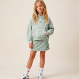 Diesel Kids Felpa Leggera Grigio Sfumato con Logo in Rilievo per Bambine