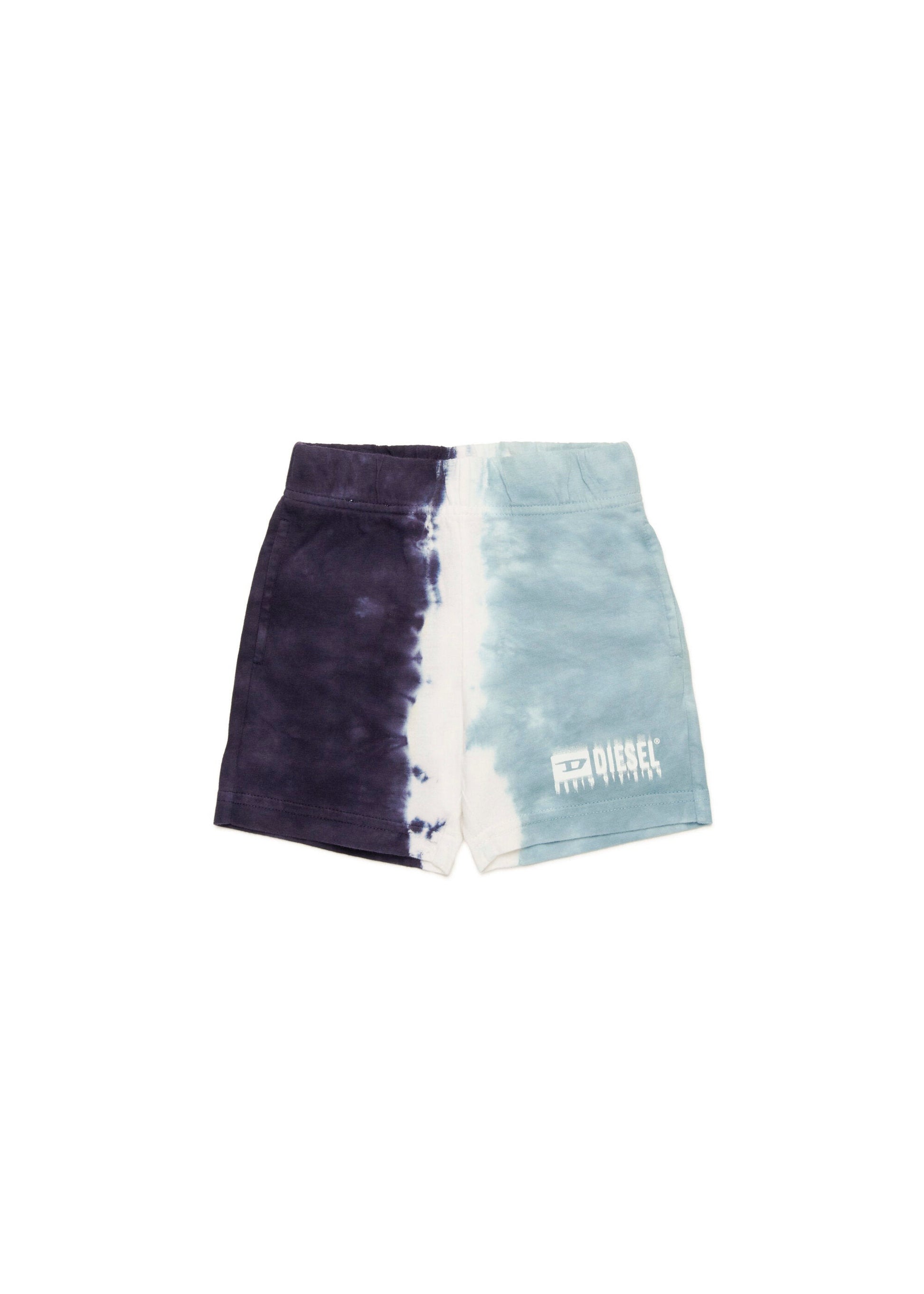 Diesel Kids Short Effetto Sfumato con Logo per Neonati