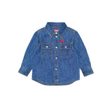 Diesel Kids Camicia Denim con Logo per Neonati