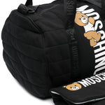 Moschino Kids Borsa Mamma con Fasciatoio con Stampa Teddy Bear Nera