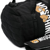 Moschino Kids Borsa Mamma con Fasciatoio con Stampa Teddy Bear Nera