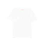 Elisabetta Franchi La Mia Bambina T-shirt Avorio con Ricamo Logo per Neonate