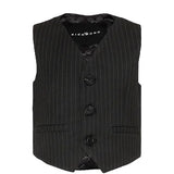 John Rihmond Kids Gilet Grigio a Righe per Bambini