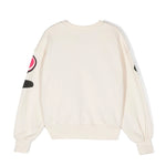 Barrow Kids Felpa Crema con Cappuccio con Stampa per Bambine (retrro)