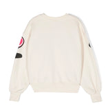 Barrow Kids Felpa Crema con Cappuccio con Stampa per Bambine (retrro)