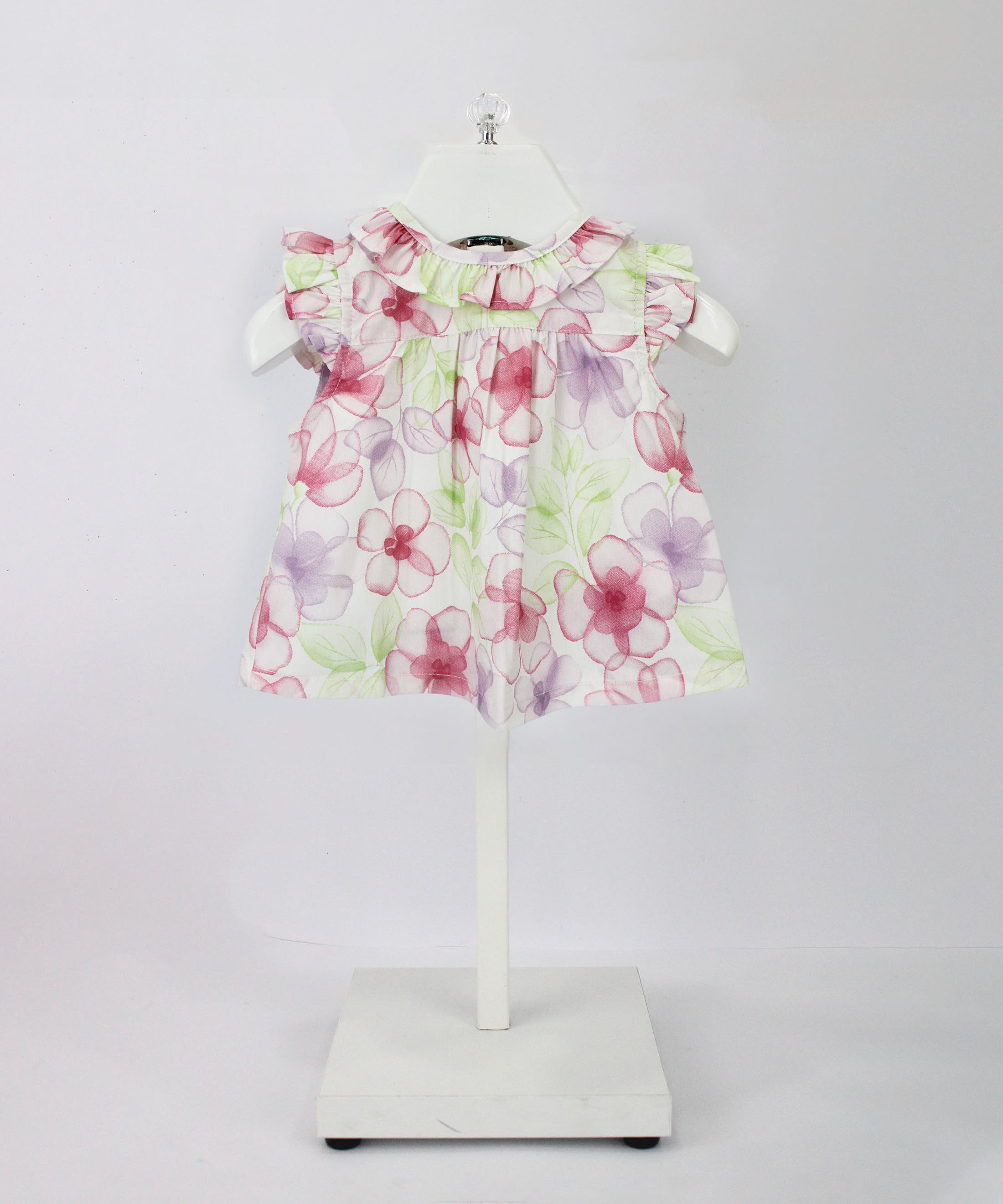 Minibanda Top Fantasia Floreale per Neonate