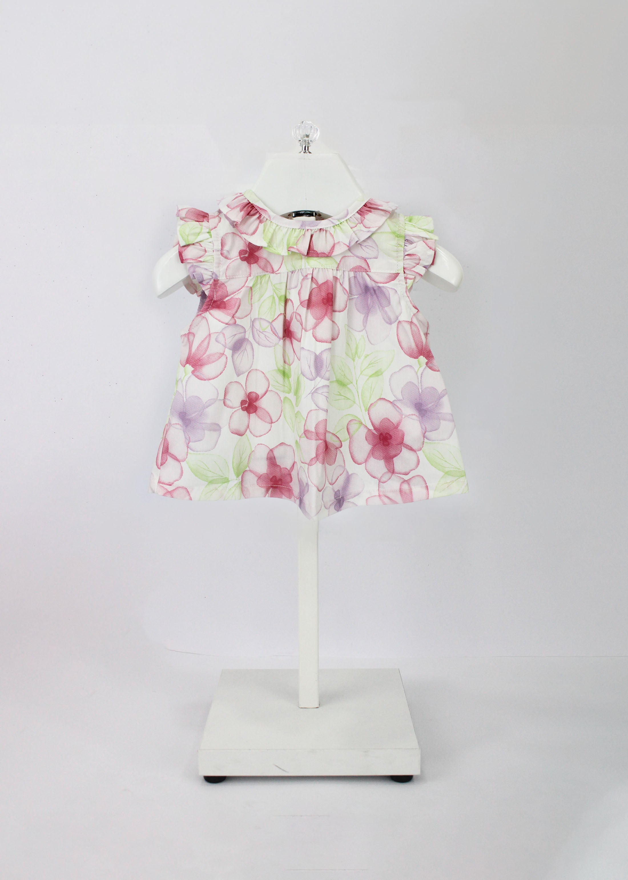 Minibanda Top Fantasia Floreale per Neonate