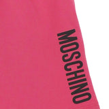 Moschino Kids Gonna Raspberry con Scritta Logo a Contrasto per Bambine