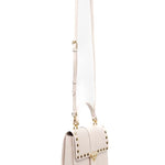Pinko Kids Borsa a Tracolla Crema con Borchie per Bambine