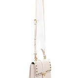 Pinko Kids Borsa a Tracolla Crema con Borchie per Bambine