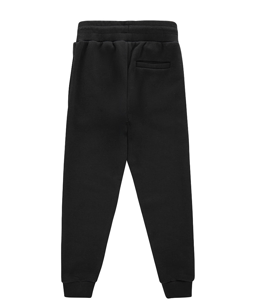 Iceberg Kids Pantaloni Joggers Neri con Logo per Bambini (retro)