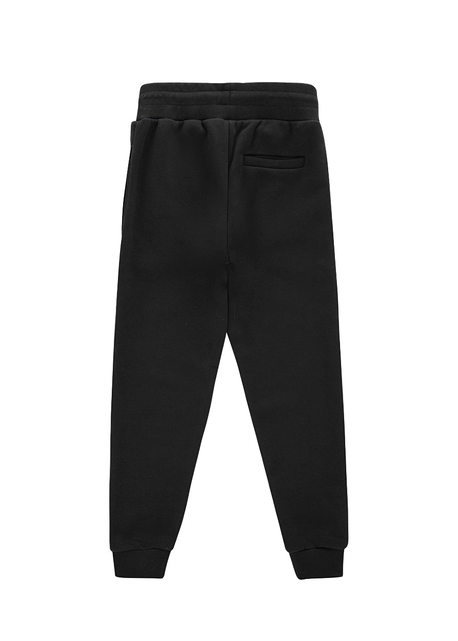 Iceberg Kids Pantaloni Joggers Neri con Logo per Bambini (retro)