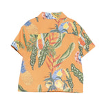 Roberto Cavalli Kids Camicia Arancio con Fantasia per Neonati
