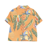 Roberto Cavalli Kids Camicia Arancio con Fantasia per Neonati