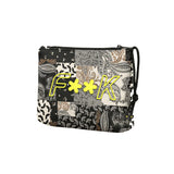 F**K Kids Pochette Fantasia Bandana con Logo Giallo