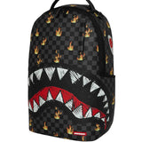 Sprayground Kids Zaino Nero Fantasia Fuoco Multicolor Unisex