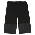 Gcds Kids Bermuda Nero con Stampa per Bambini