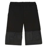 Gcds Kids Bermuda Nero con Stampa per Bambini