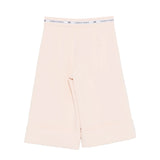 Elisabetta Franchi La Mia Bambina Pantalone Rosa con Dettaglo Fascia Logo a Contrasto per Bambine