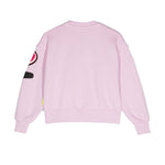 Barrow Kids Felpa Rosa con Stampa Logo per Bambine (retro)