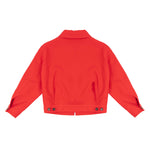 Dsquared2 Kids Giacca Rosso con Zip e Tasconi per Bambini