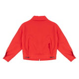 Dsquared2 Kids Giacca Rosso con Zip e Tasconi per Bambini