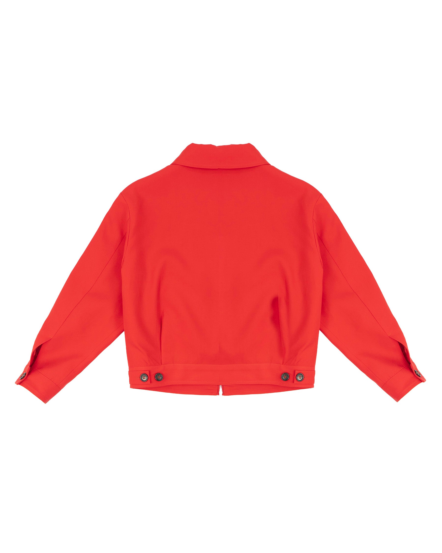 Dsquared2 Kids Giacca Rosso con Zip e Tasconi per Bambini