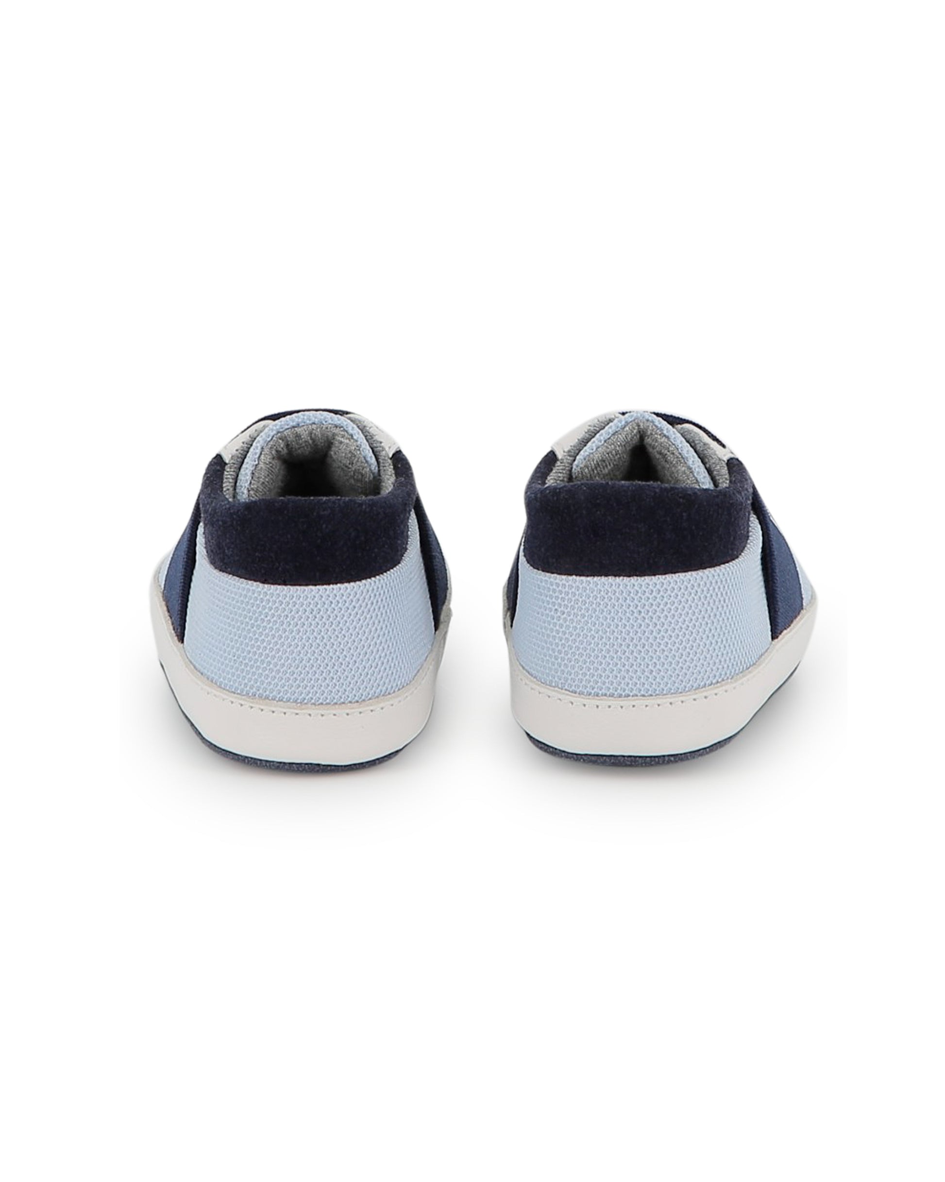 Boss Kids Scarpette Marine con Scritta per Neonati