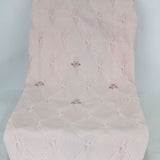Marlù Coperta Rosa con Ricamo Fiore per Neonate