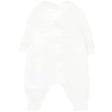 Moschino Kids Tutina con Bavetta Panna con Teddy per Neonate