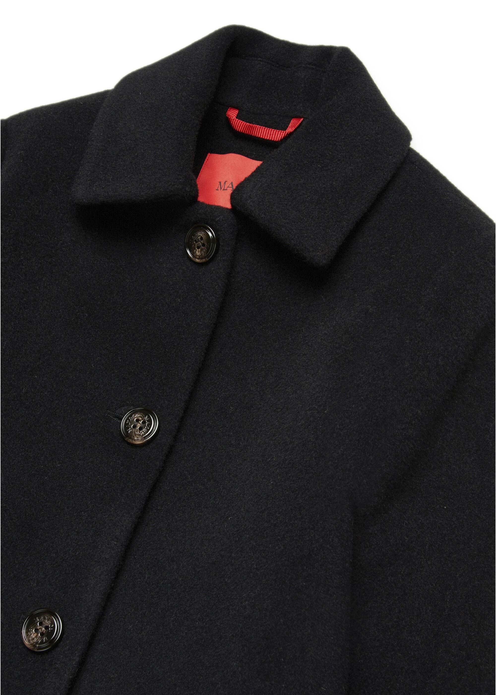 Max & Co Kids Cappotto Classico Nero per Bambine (dettaglio)
