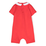 Moschino Kids Pagliaccetto Rosso con Stampa Teddy Bear ( retro)