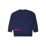 Dsquared2 Kids Maglioncino Blu con Stampa Logo Leaf per Neonati (retro)