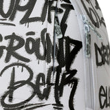 Sprayground Kids Zaino Think On It Bianco con Stampa Graffiti Neri