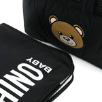 Moschino Kids Borsa Mamma Nera con Teddy