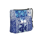 F**K Kids Pochette Fantasia Bandana Blu con Logo per Bambine