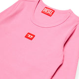 Diesel Kids T-Shirt Rosa Lunghe Maniche per Bambine