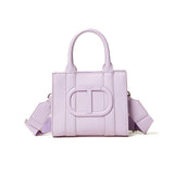 Twinset Kids Borsa Lilla a Tracolla con Oval T per Bambine