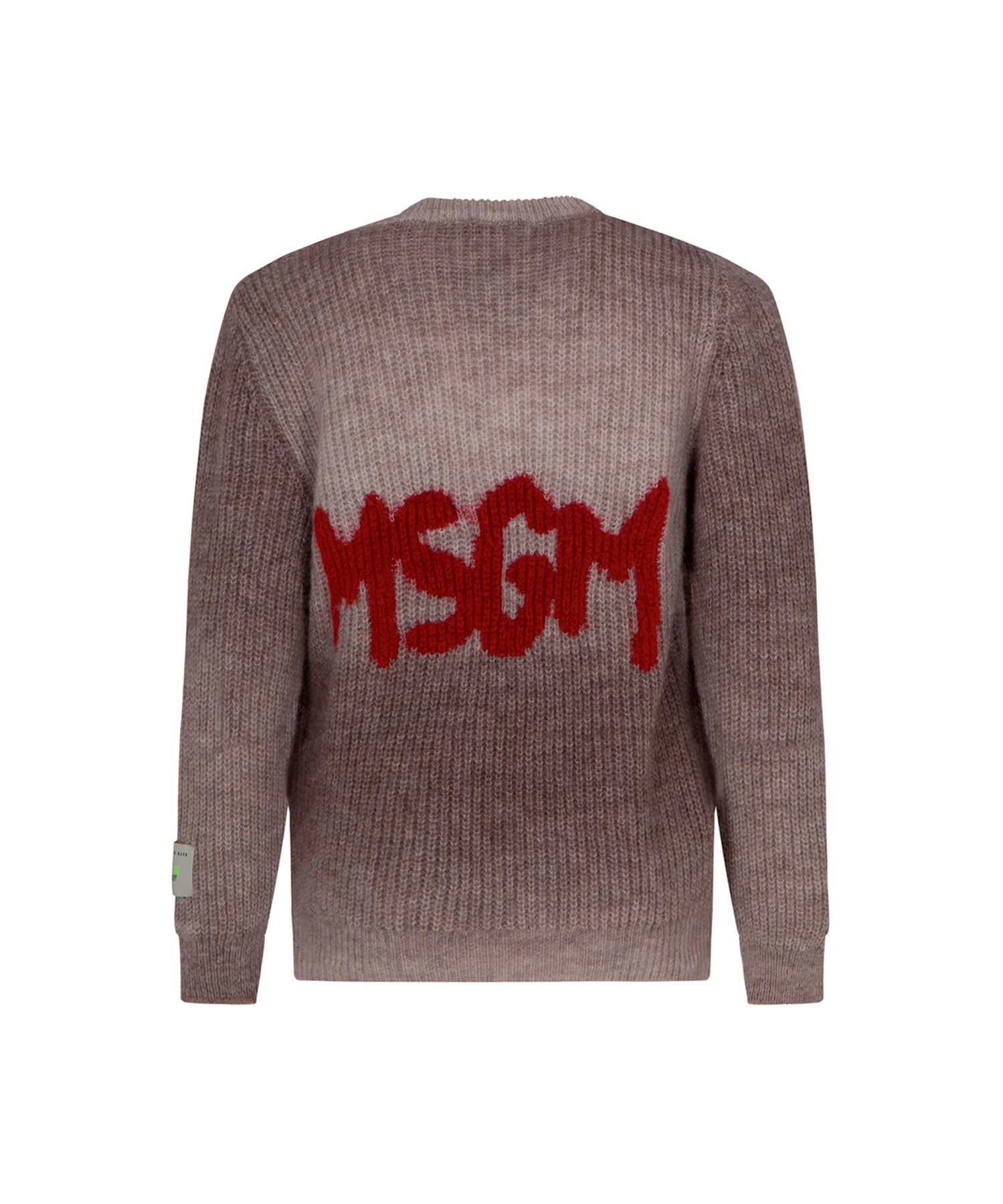 MSGM Kids Maglione Beige con Logo per Bambini (retro)