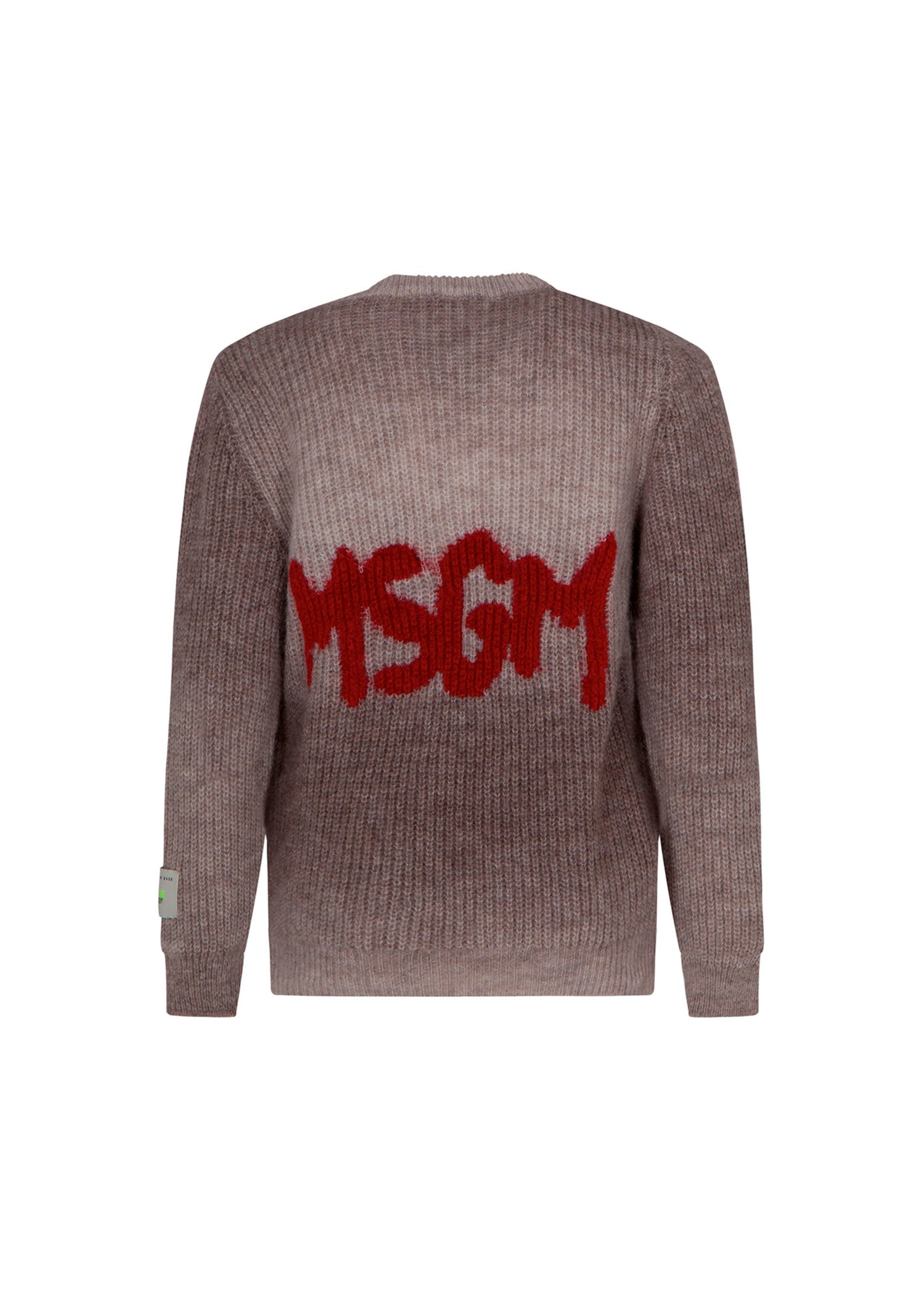 MSGM Kids Maglione Beige con Logo per Bambini (retro)