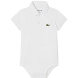 Lacoste Kids Body Bianco con Logo per Neonati