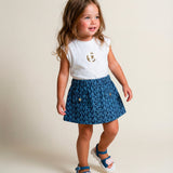 Michael Kors Kids Abito in Denim con Logo per Neonate