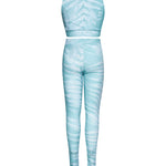 Just Cavalli Kids Completo Verde Acqua con Stampa per Bambine