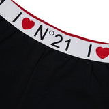 N°21 Kids Short in Felpa Nero