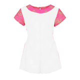 Effek Fuchsia Patterned Swimsuit Cover-up for Girls