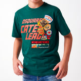 Dsquared2 Kids Green T-shirt with Print and Patch Appliqués Unisex for Children