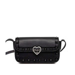 Pinko Kids Borsa a Tracolla Nera con Borchie per Bambine