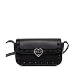 Pinko Kids Borsa a Tracolla Nera con Borchie per Bambine