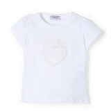 Pinko Kids T-Shirt Bianca con Logo 