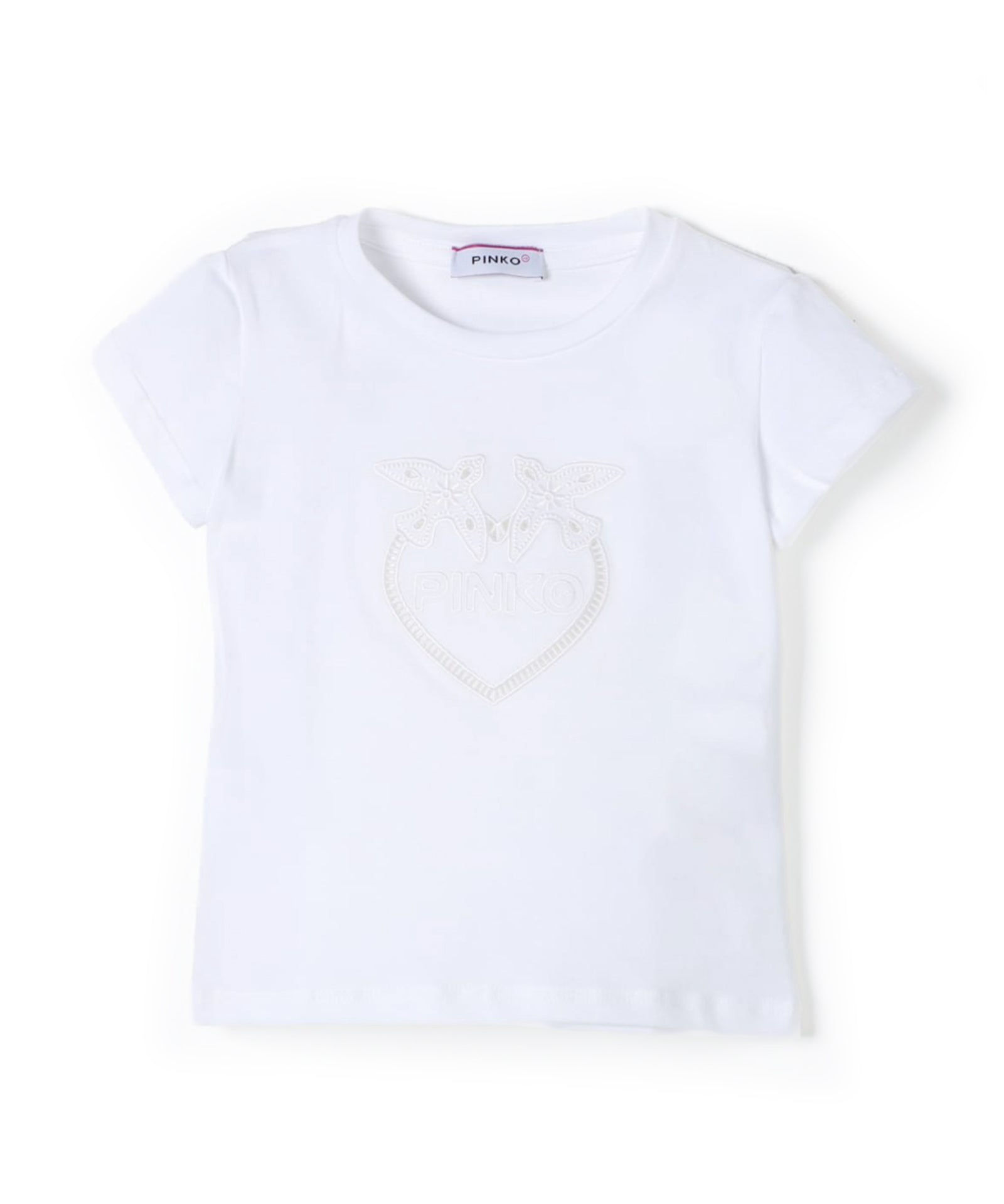 Pinko Kids T-Shirt Bianca con Logo 